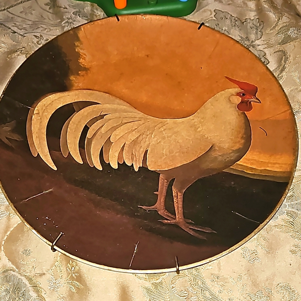 Wall Hanging Rooster Plate